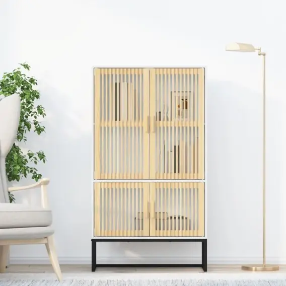 Wyprzedaż Wysoka szafka, biała, 70x35x125 cm, materiał drewnopochodny Lumarko! - Hurtownia wielobranżowa Lumarko